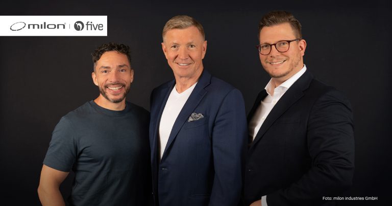 Wolf Harwath, Mario Görlach und Bernhard-Stefan Müller als Führungstrio bei milon und five.