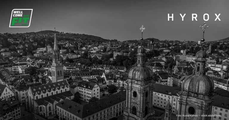 Luftansicht von St. Gallen in der Schweiz.